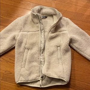 North Face fleece coat oatmeal color